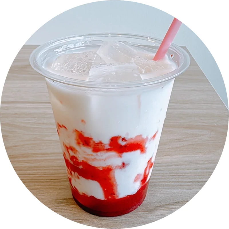 自家製いちごミルク