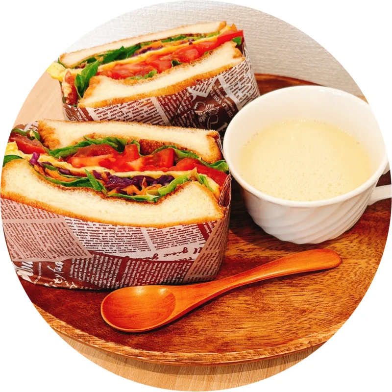 エッグサンド+スープセット